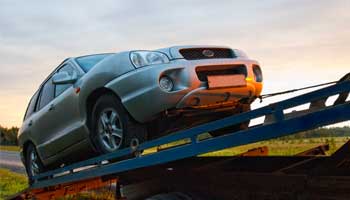 Semi Being Towed Out Of Ditch